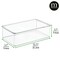 mDesign Plastic Closet Shoe Storage Organizer Box with Hinged Lid